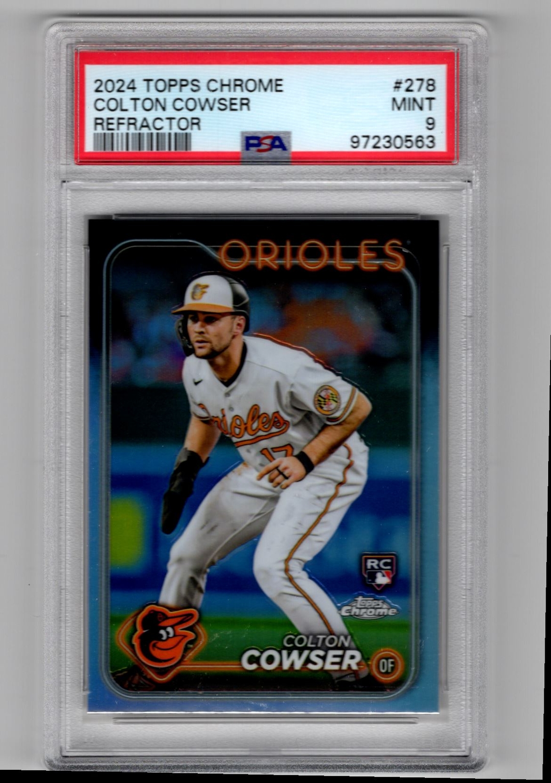 2024 Topps Chrome Refractor Colton Cowser Baltimore Orioles #278