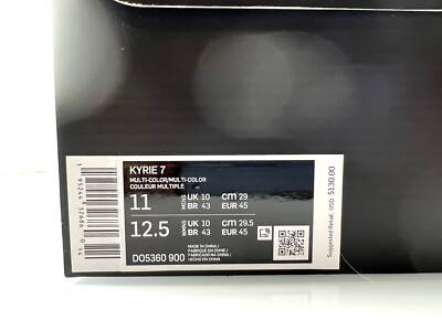 kyrie 7 size chart