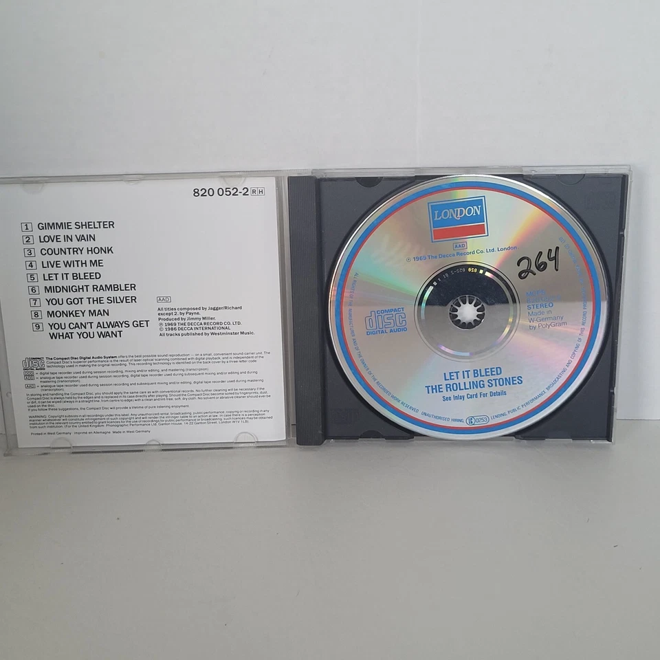 CD The Rolling Stones Let It Bleed LONDON West Germany Rare Music Foto 2 de 4