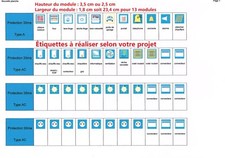 Étiquette de repérage Bande de marquage Coffret Tableau Électrique Legrand Hager