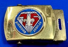 Vintage BSA Diamond Joublee 75 year celebration USA made belt buckle