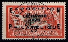 EXPO Philatélique LE HAVRE 1929, Oblitéré = Cote 900 € /Lot Timbre France n°257A