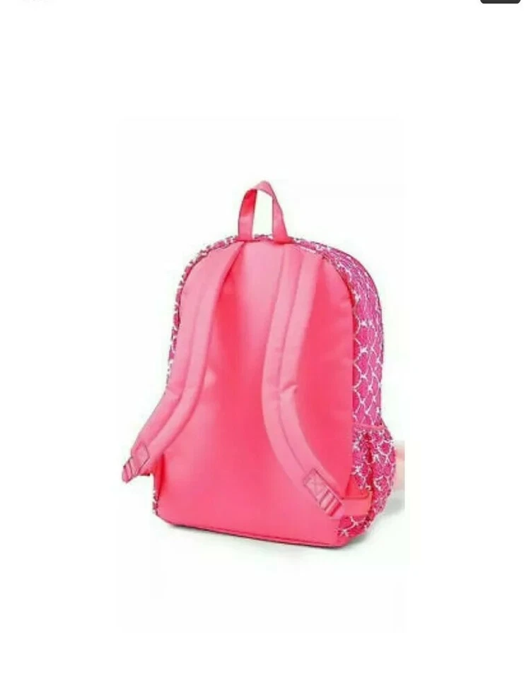 Mochila Escolar y Almuerzo Justice Girls Rosa Sirena Escala Lentejuelas Abatibles Tamaño Completo Foto 3 de 4