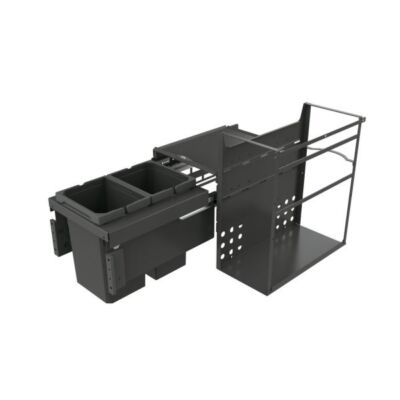 Cox  Base Q+ 360 S/370-2, Abfallsammler für Frontauszüge, anthrazit, H 360 mm