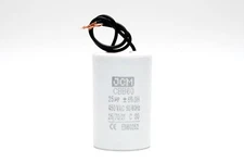 25UF 450VAC Wire Motor Run Capacitor 450V AC CBB60 25 UF Round White 50/60HZ Cap