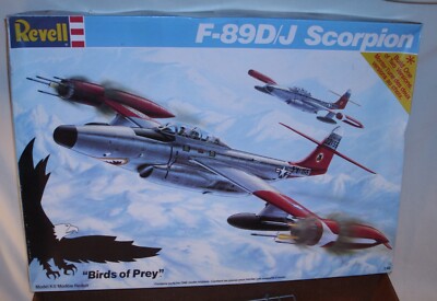 REVELL F-81 DJ SCORPION JET FIGHTER AIRPLANE MODEL KIT 1/48 BOXED