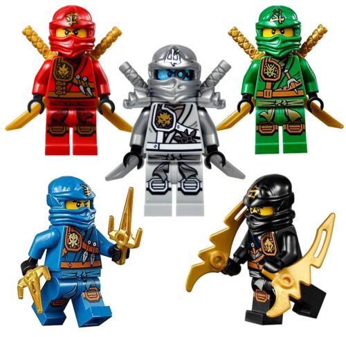 LEGO® Ninjago™ Minifigures set of 5 Lloyd Cole Jay Kai Zane Zukin Robes 2015
