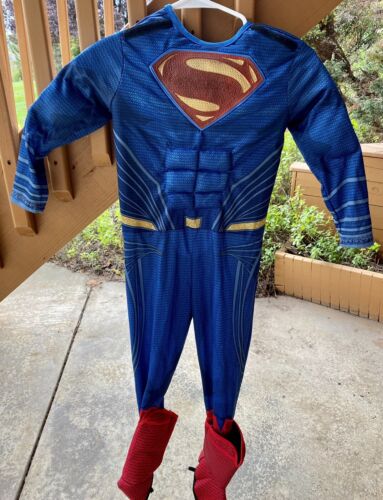 Superman Boys Small Muscle Bodysuit Rubies Halloween Costume PreOwned - no cape - Picture 1 of 4