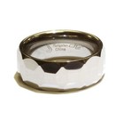 New Fancy Pattern Faceted Tungsten mens comfort fit wedding band 10.7g 8.5 — photo 4