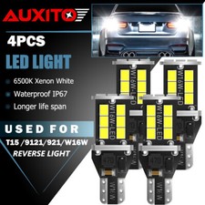 4 X Bright White Canbus Led Bulb For Car Backup Reverse Light 912 921 T15 W16w