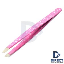 Pink Color Eyebrow Tweezers Professional Hair Remover Trimmer Slant Women Beauty