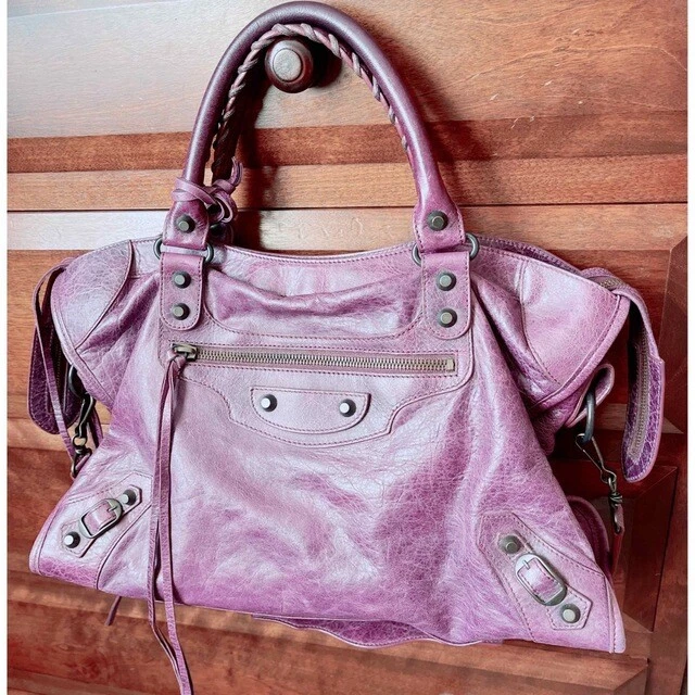 Purple shop balenciaga bag