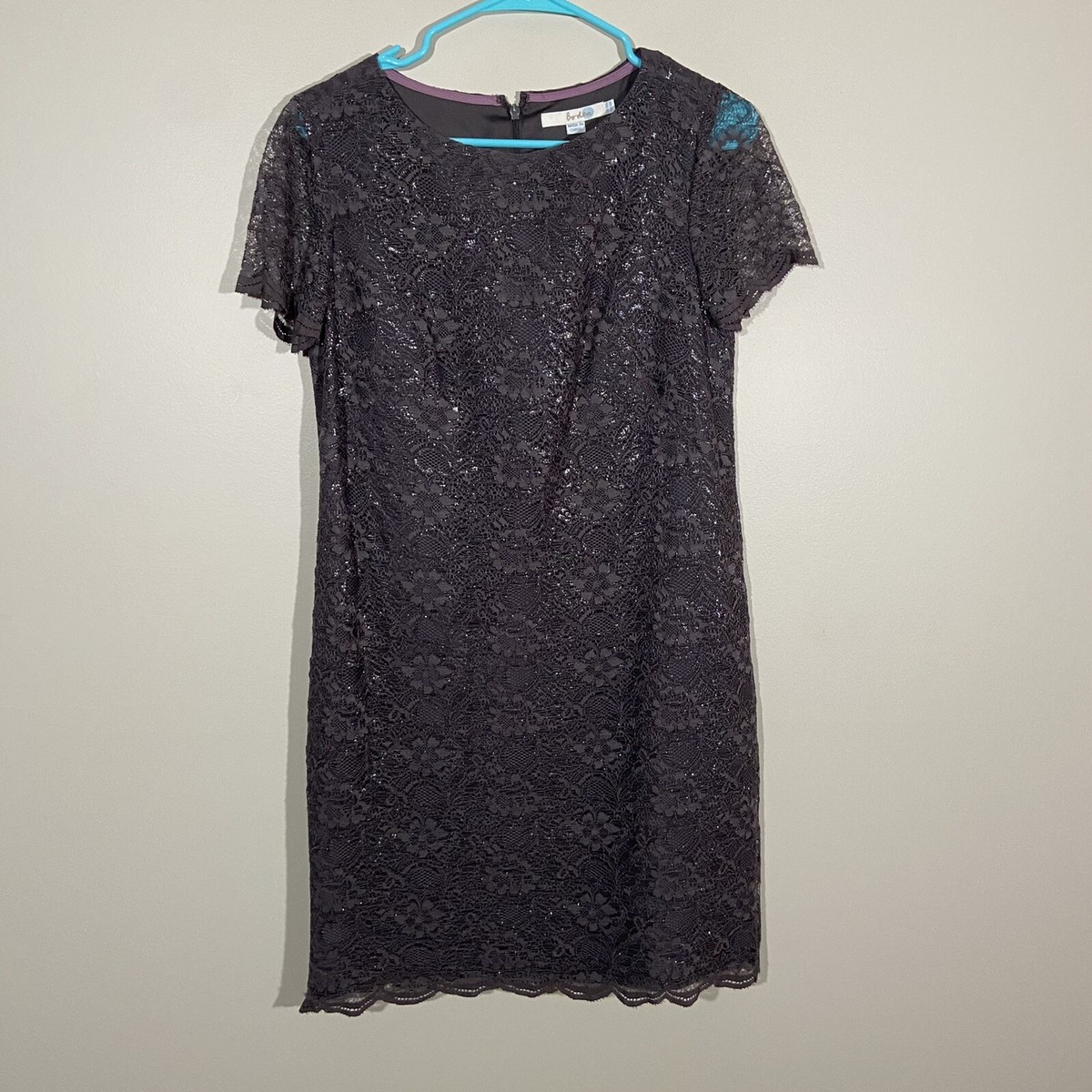 Boden Short Sleeve Evening Lace Overlay Dress 6 | eBay