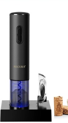 Secura Electric Wine Opener, Automatic Electric Wine Bottle Corkscrew Opener ...
