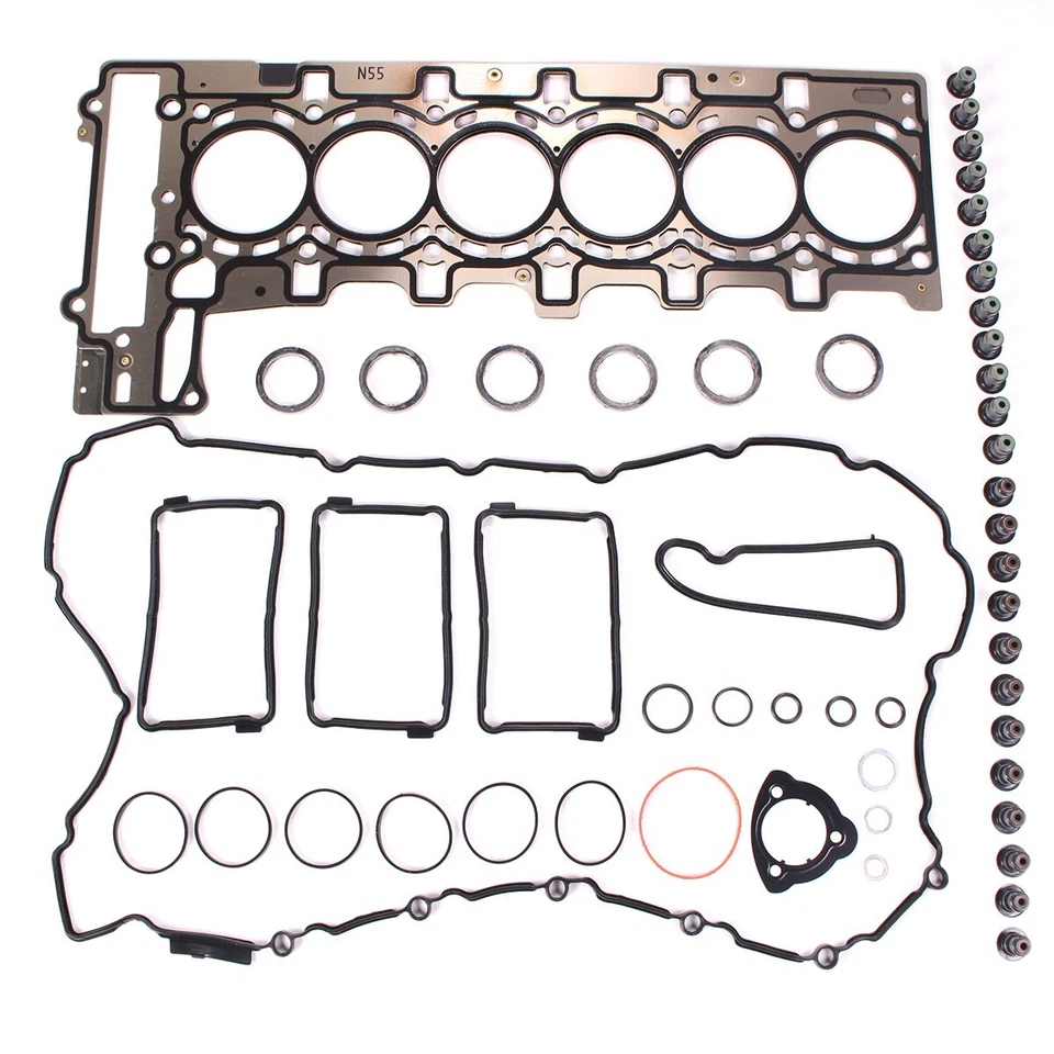 For BMW N55 335i 435i 535i 740Li X3 X5 E90 F16 F25 3.0L Cylinder Head Gasket Set - Image 2 of 4