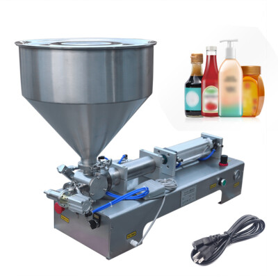 110V Pneumatic Liquid Filling Machine 100-1000ml Liquid Paste Filler US