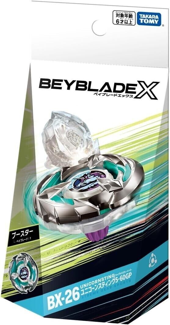 TAKARA TOMY BEYBLADE X BX-26 BOOSTER UNICORN STING 5-60GP | eBay