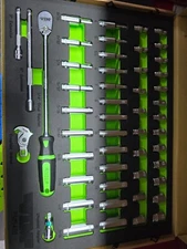 Vim Tools 51pc Master 1/4" dr Socket Ratchet Tool Set SAE & Metric SMS400 new