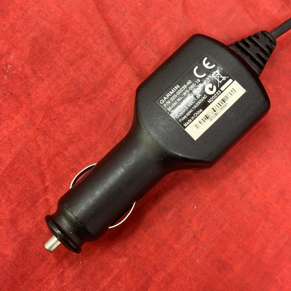 Cargador de coche Garmin 320-00239-40 OEM cable de alimentación mini-USB WS-080-19 funciona Foto 4 de 4