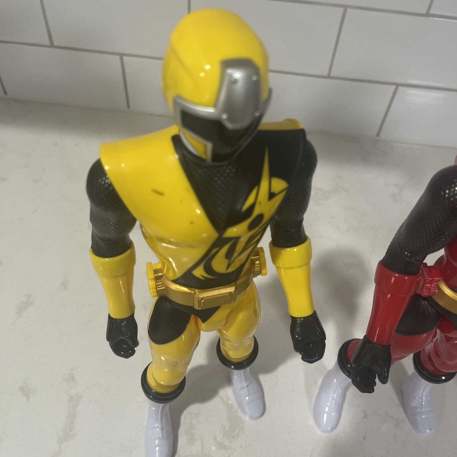 Power Rangers Super Ninja Steel 12" Figures Yellow, Blue,Red Rangers