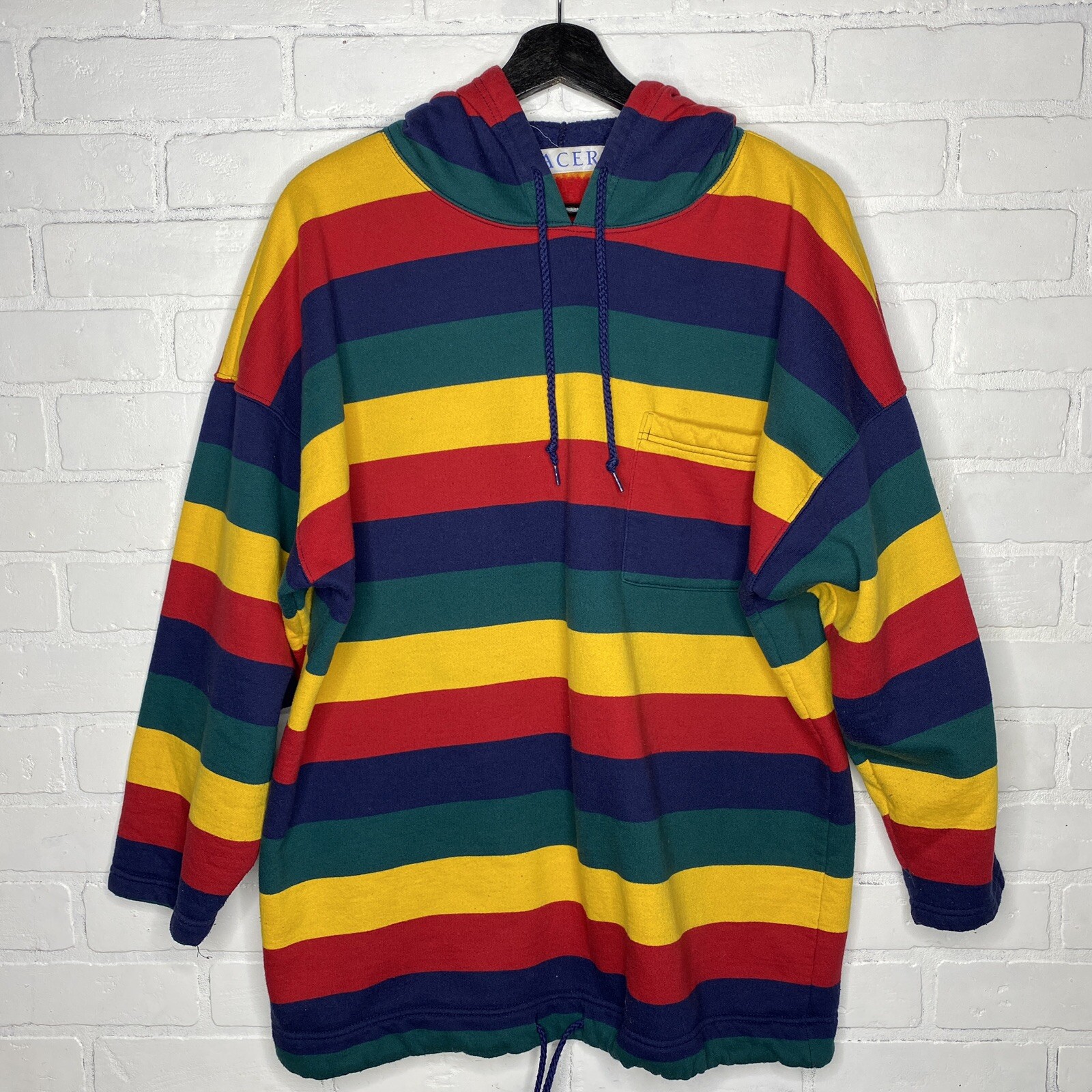90s colorblock hoodie