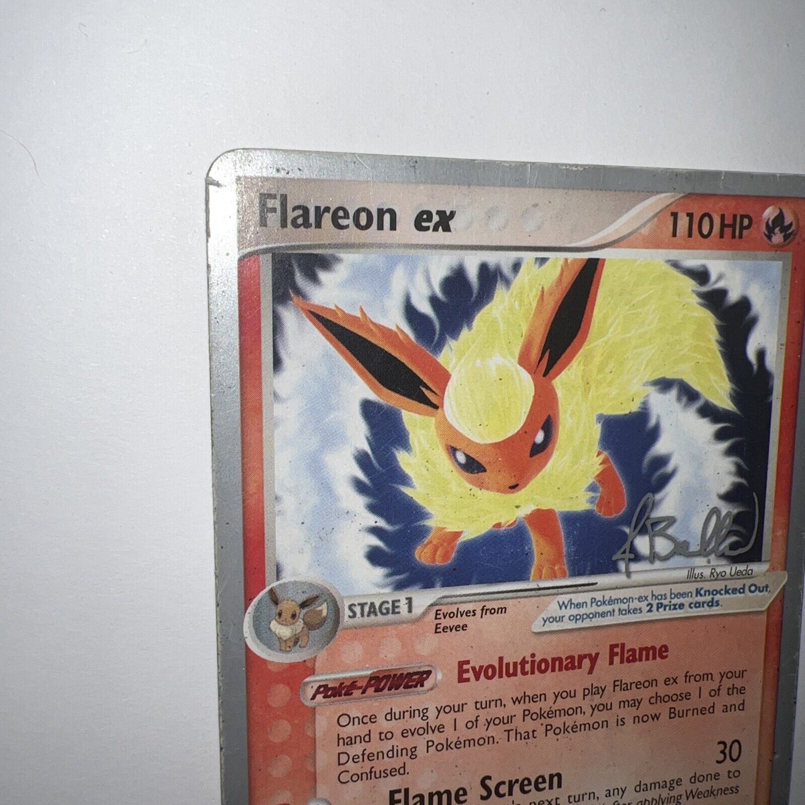 Carta Ultra Rara - Flareon Ex - Pokemon Tcg