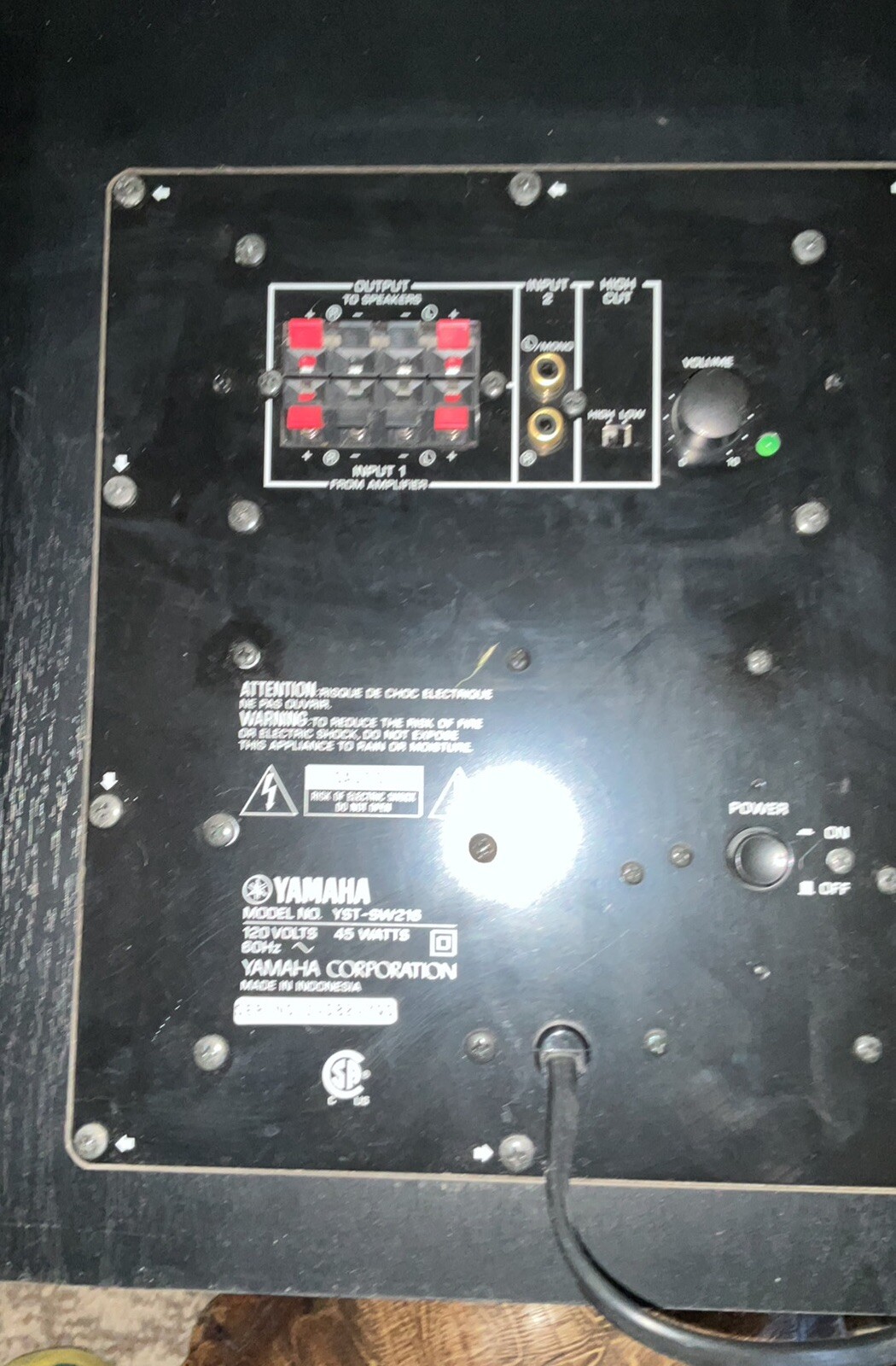 Yamaha YSTSW216 Powered Subwoofer 27108924724 eBay