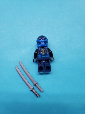 Lego Ninjago Minifigure Jay - Hands of Time, Black Armor Katanas