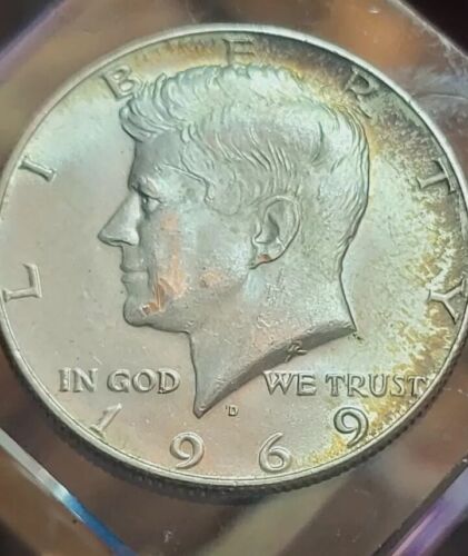 1969 D Kennedy Half Dollar 40% Silver Doubled Die Obverse - Picture 2 of 9