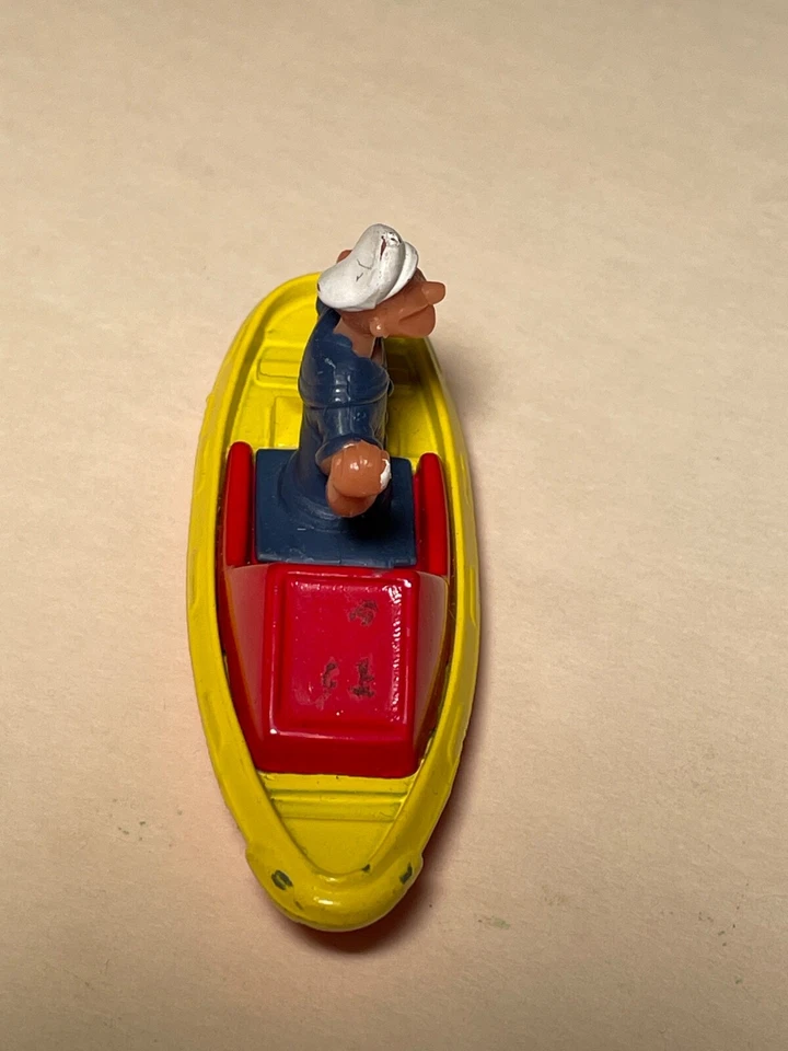 Vintage 1970 Corgi Popeye The Sailor Man, Barco Fundido, Feito na Grã-Bretanha - Imagem 2 de 4