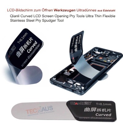Reparatur LCD Display Handy Ultra Dünn Öffner Curved Werkzeug Hebel Tool 0,1mm