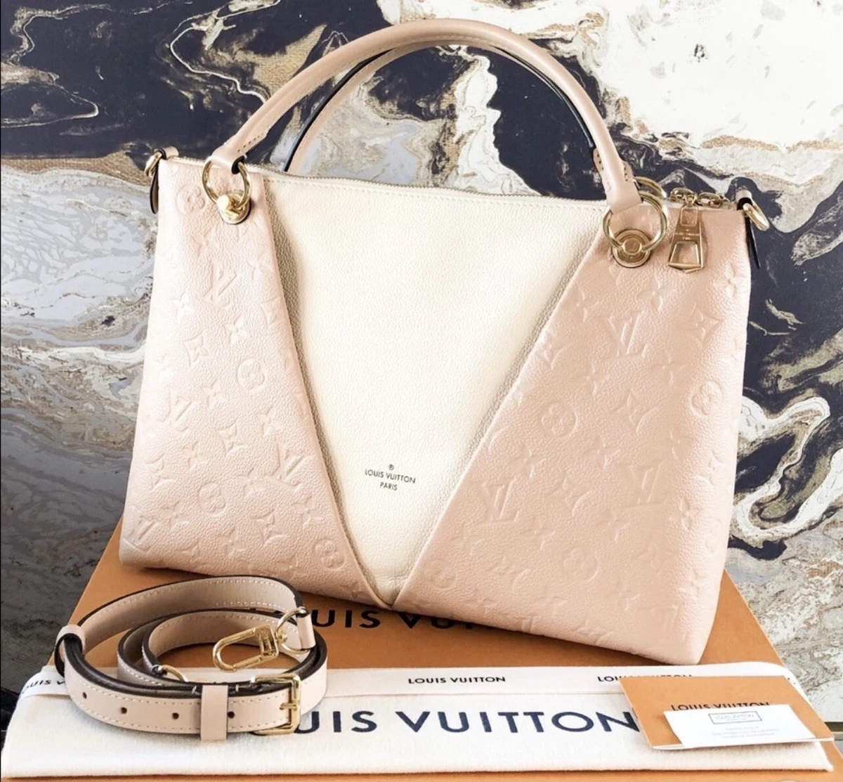 two toned louis vuitton purse