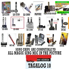 TAGALOG 10 or STAR Magic Sing Mic SONG CHIP w List FOR All Models