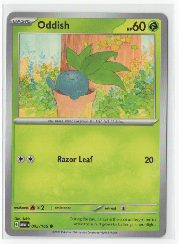 Pokemon Scarlet & Violet 151 - 043/165 Oddish