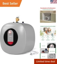 Electric Tank Water Heater, 8.0 Gallon Point of Use Instant Hot Water Heater ...