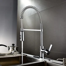 One-Handle Pre-Rinse Spring Pulldown Kitchen Faucet with Power Boost, Chrome