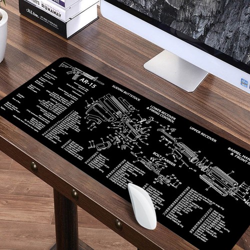 Large Extended Gaming Mouse Pad Mat Stitched Edges Non-Slip Waterproof Mousepad - Afbeelding 13 van 14
