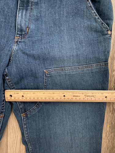 Carhartt Rugged Flex Double Front Work Womens 8 Short Blue Workwear Jeans - 第 5/10 張圖片