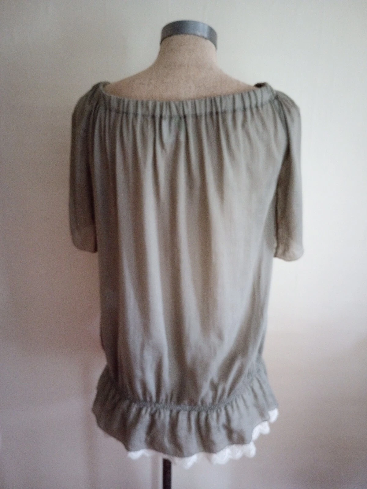 Blusa Valentino rossa donna taglia small misto seta romantica ragazza donna film pizzo