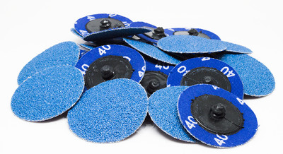 100 - 2'' Roloc Zirconia Quick Change Sanding Disc 80 Grit