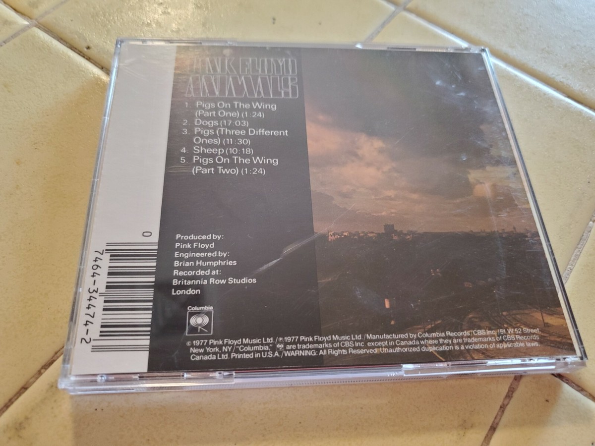 Pink Floyd Animals CD, Columbia Early Release, CK 34474 / DIDP