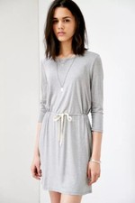 Urban Outfitters BDG Size XS Stripe Knit Drawstring Tie-Waist Dress 3/4 Sleeve