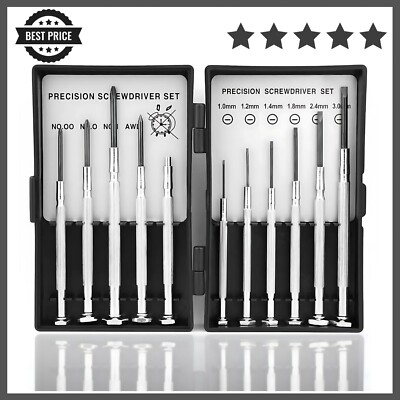 11PCS Small Precision Screwdriver Set, Premium Mini Screw Driver Set Kit, 6 Diff