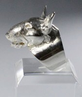 Bull Terrier 3D Kopf Ring In Sterling Silber Luce