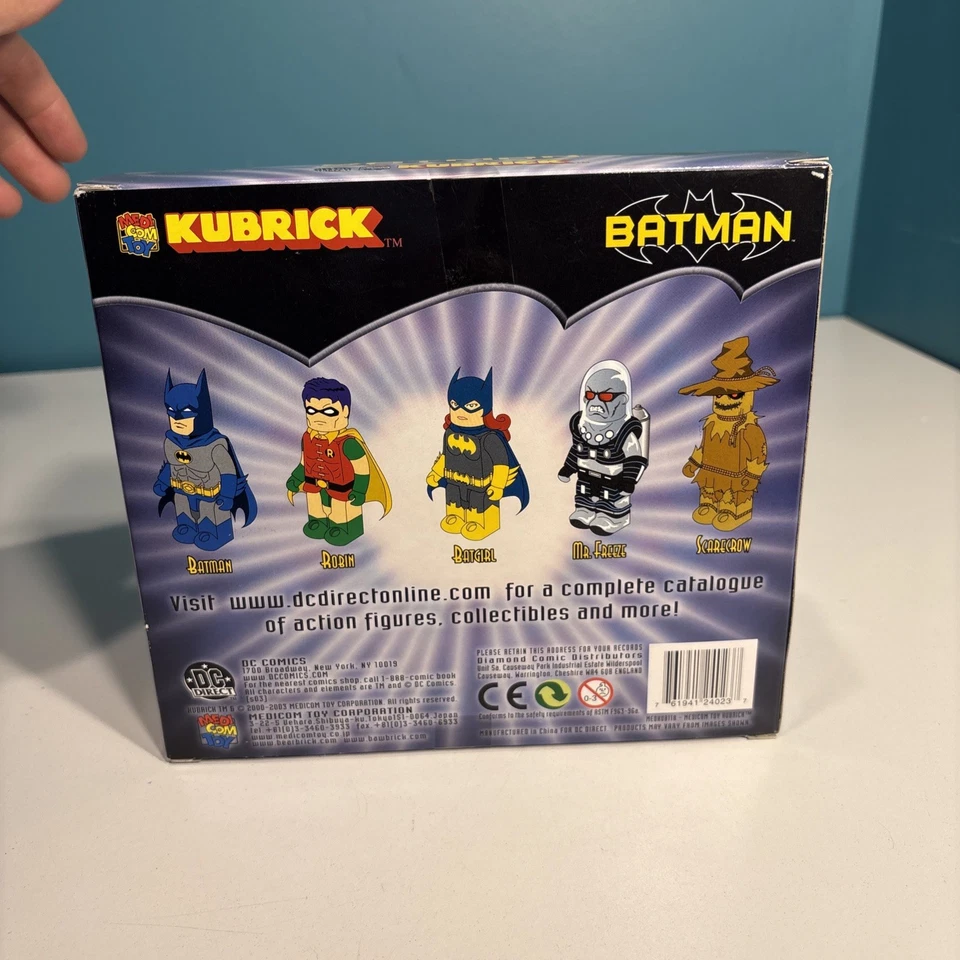 Kubrick - Exclusivo de DC Direct - Batman Robin Batgirl Scarecrow Mr. Freeze 2003 Foto 4 de 4
