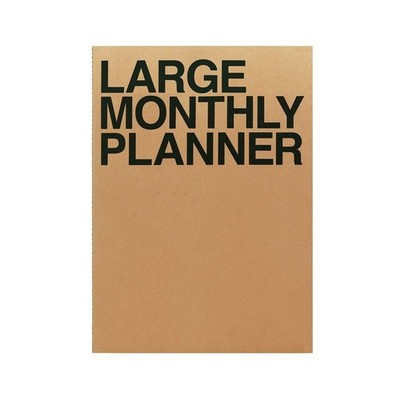 JSTORY Large Monthly Planner Lays Flat Undated Year Round Flexible Cover Goal...