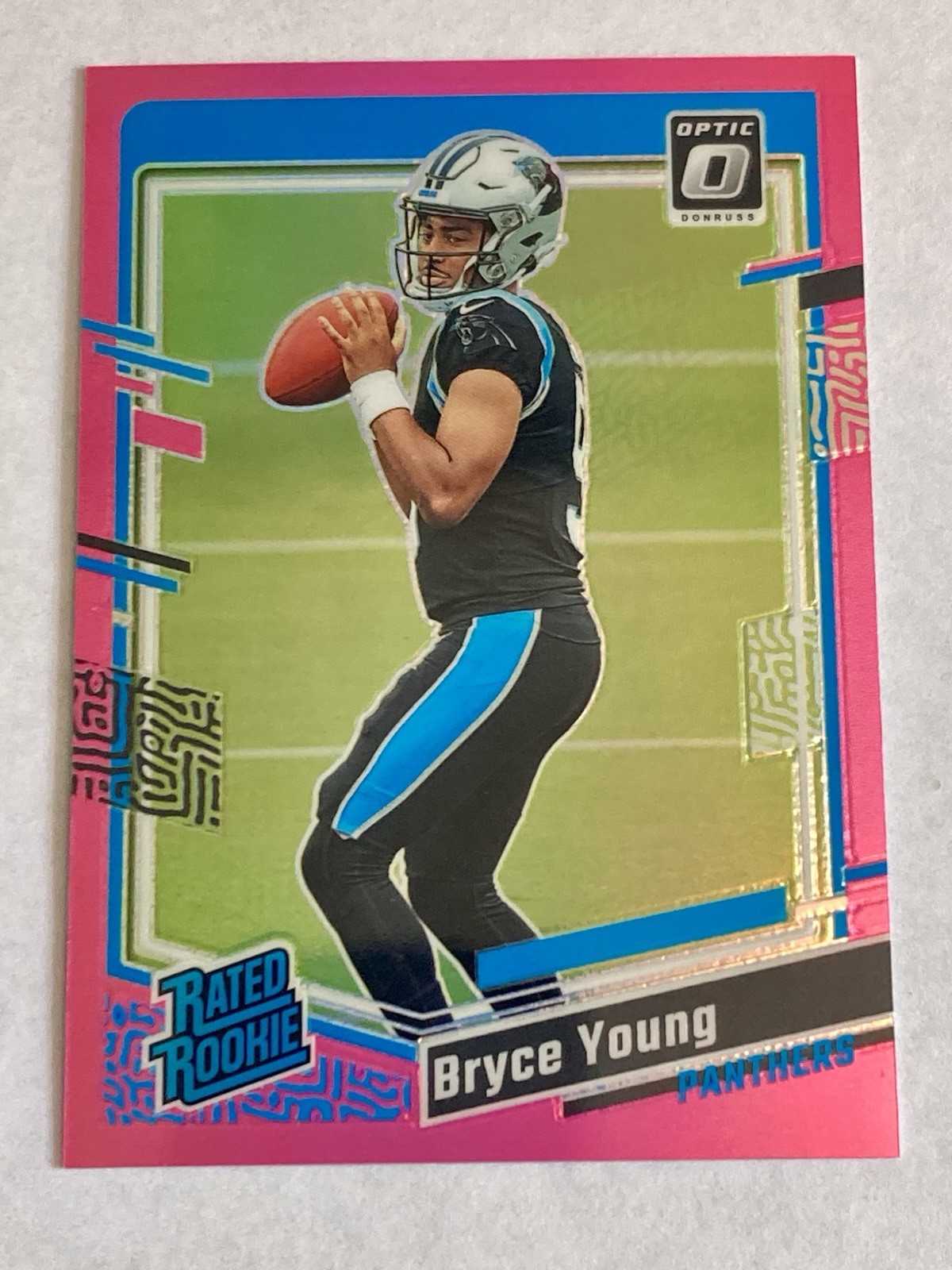 2023 Panini Donruss - Rated Rookie Bryce Young #311 Optic Preview Pink Prizm...