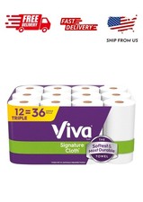 Viva Signature Cloth Paper Towels, 12 Triple Rolls, 129 Sheets per Roll