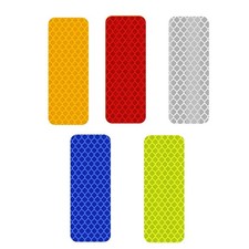 Reflective Stickers, 100 Pcs, 5 Colors Self-Adhesive Reflective Strip Set,Mul...