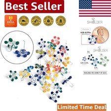 Borosilicate Glass Daisy Flower Beads - 30pcs for DIY Jewelry Making